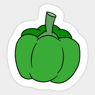 Green Bell Pepper Sticker